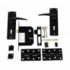 2L Cp Lockset Matt Black With Mb Steel Hinges, TROJAN - Cashbuild