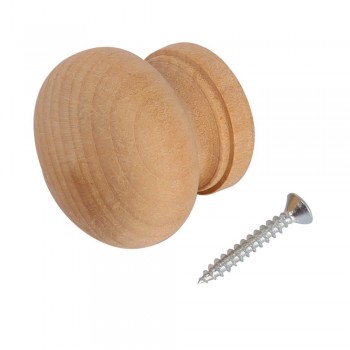 Knob Pine Raw 45mm, TROJAN - Cashbuild