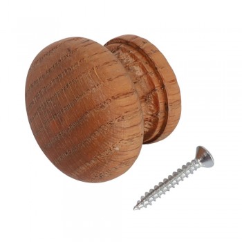 Oak Knob 45mm - Coated, TROJAN - Cashbuild