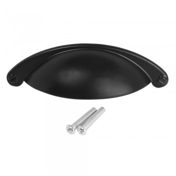 Buttercup Handle 64mm - Matt Black, TROJAN - Cashbuild