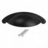 Buttercup Handle 64mm - Matt Black, TROJAN - Cashbuild