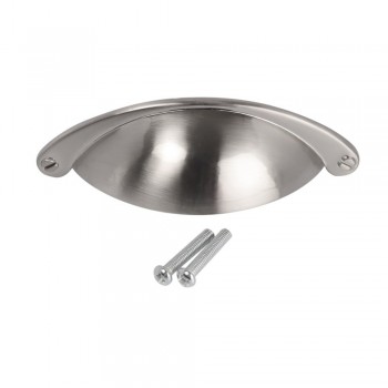Buttercup Handle 64mm-Bright Satin Nickle, TROJAN - Cashbuild