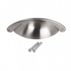Buttercup Handle 64mm-Bright Satin Nickle, TROJAN - Cashbuild