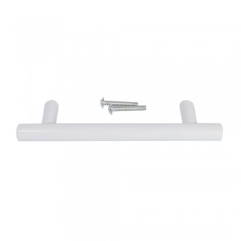 Stainless Steel Hollow Bar Handle 96mm - White, TROJAN - Cashbuild