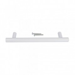 Stainless Steel Hollow Bar Handle 128mm - White, TROJAN - Cashbuild