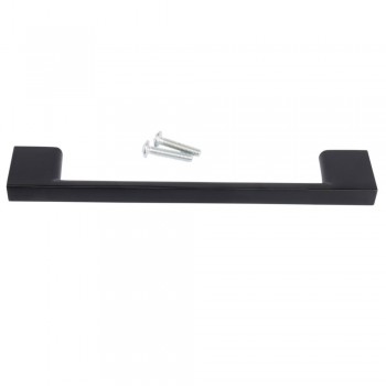 Aluminiun Neptune Handle 128mm - Matt Black, TROJAN - Cashbuild