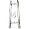 Two-Tone Stainless Steel S-Shape Pull Handle 32X300X450mm, TROJAN - Cashbuild