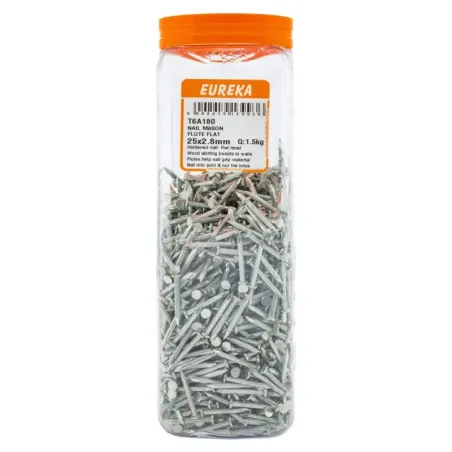 Eureka Nail Mason Flute Flat 25X2.8mm Quantity:1.5Kg, EUREKA - Cashbuild
