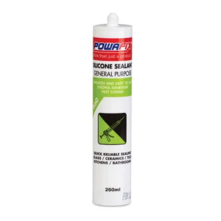Powafix B60 Clear gp Silicone Sealant 260ml, POWAFIX - Cashbuild
