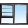 Window Frame Aluminium 28-PT129 Left Hand with Burglar Bar Bronze,  - Cashbuild