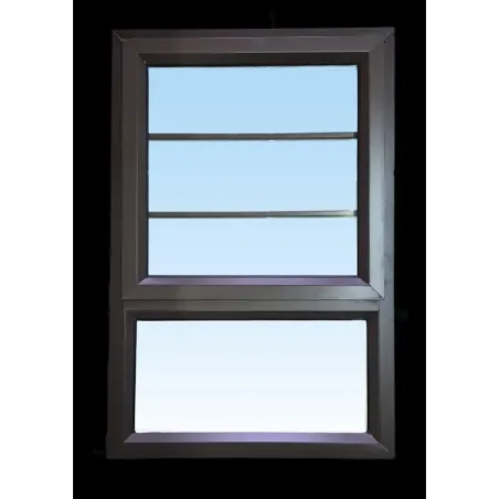 Window Frame Aluminium 28-PT69 Clear with Burglar Bar Bronze,  - Cashbuild