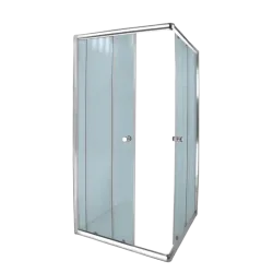 Aqua Lux Corner Entry Shower Door Chrome 880X880mmx1.85M,  - Cashbuild