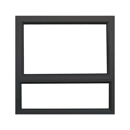 Window Frame Aluminium Pt99 Obscure glass 890X890mm Charcoal,  - Cashbuild