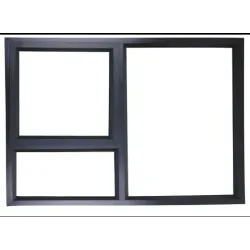 Window Frame Aluminium Pt159 Clear Left Hand 1.2Mx890mm Charcoal,  - Cashbuild