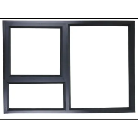 Window Frame Aluminium Pt159 Clear Left Hand 1.2Mx890mm Charcoal,  - Cashbuild