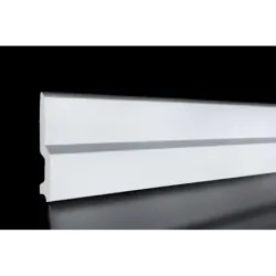 Skirting Poly Bevel 16X240X90mm White, UPPER EDGE - Cashbuild