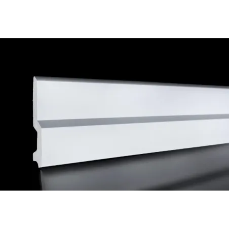 Skirting Poly Bevel 16X240X90mm White, UPPER EDGE - Cashbuild