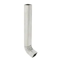 Downpipe Square Galvanized Crimped Shoe 2700X100X75X0.4mm