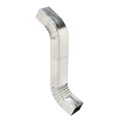 Gutter Galvanized Square Offset Crimped 600mm