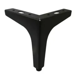 Leg Steel Black Ht 130mm,  - Cashbuild
