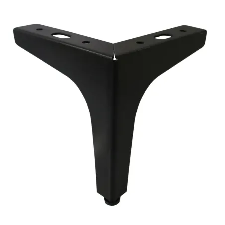 Leg Steel Black Ht 130mm,  - Cashbuild