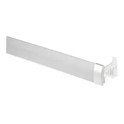 Pelmet Curtain Track Double 64mmx1.5M Silver