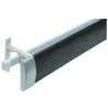 Pelmet Curtain Track Double 64mmx3M Black
