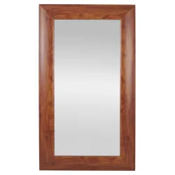 Framed Mirror 420mmx750mm Light Brown