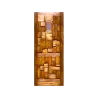 Door Wood Rustic Wth Glass,  - Cashbuild