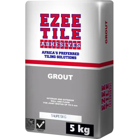 Ezee Tile Grout 5Kg Taupe, EZEE TILE - Cashbuild