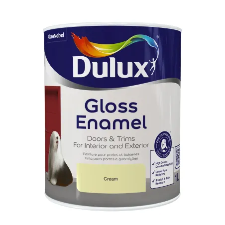 Dulux Gloss Enamel 1L Cream