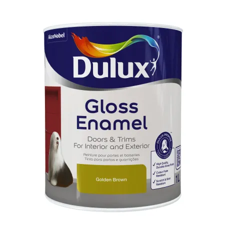 Dulux Gloss Enamel 1L Gloss Brown