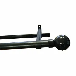 Black Pole Curtain Track 25mm - 1.5M