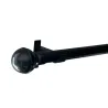 Black Pole Set/Ball Finial 25mm-2M