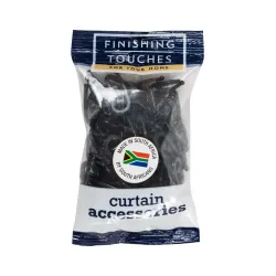 Black R6 Curtain Track Hooks - 80 Pack