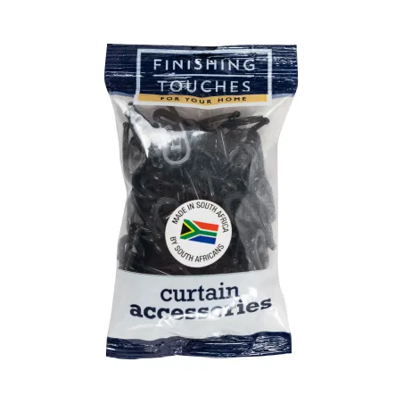 Black R6 Curtain Track Hooks - 80 Pack