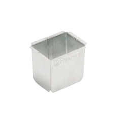 Gutter Galvanized Square Outlet Lipped 100X75X0,4mm,  - Cashbuild
