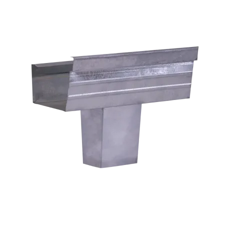 Gutter Galvanized Square With Square Outlet,  - Cashbuild