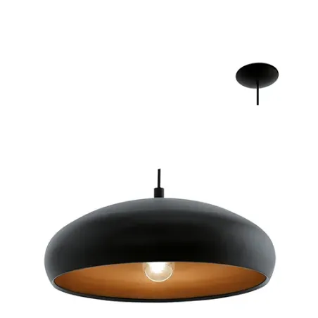 Pendant Mogano 1 Lt Black Cop 400mm El,  - Cashbuild