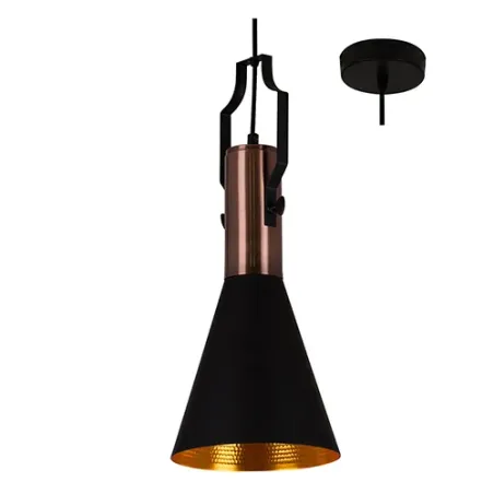 Pendant Eleanor Black Gold 185mm El,  - Cashbuild