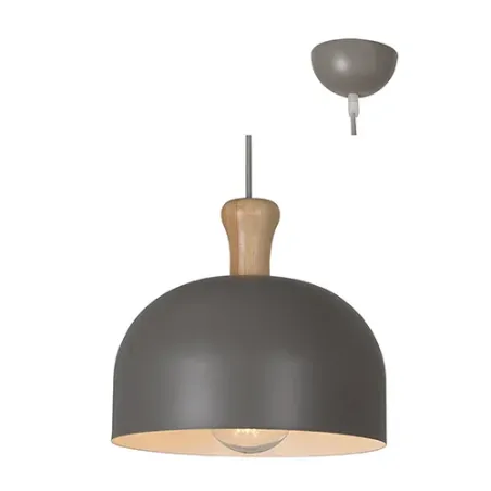 Pendant Gery Natural Wood 275mm El,  - Cashbuild