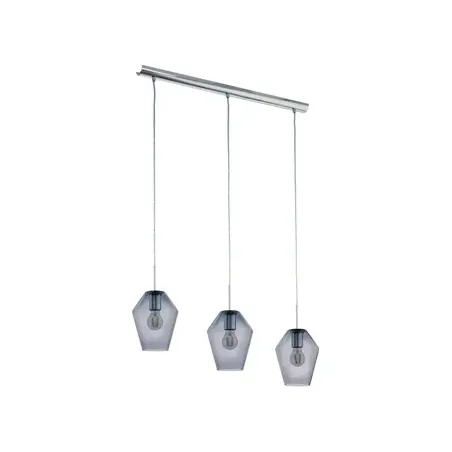 Pendant Murmillo 3Lt Chr Smoked Glass El,  - Cashbuild