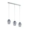 Pendant Murmillo 3Lt Chr Smoked Glass El,  - Cashbuild
