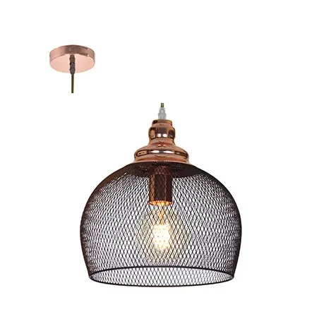 Pendant Mesh Matt Blk Cop 280mm Rad,  - Cashbuild