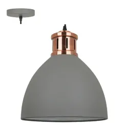 Pendant Steel Grey Copper 330mm Rd,  - Cashbuild