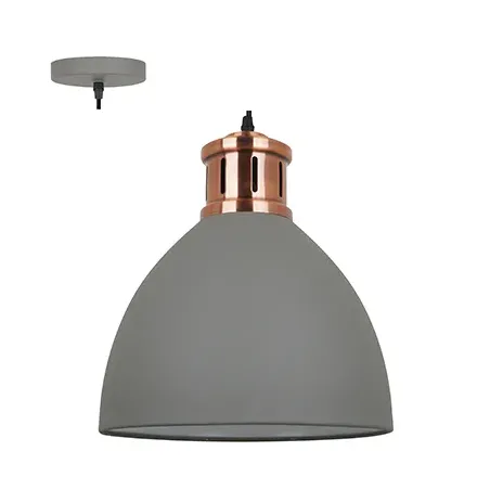 Pendant Steel Grey Copper 330mm Rd,  - Cashbuild
