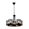 Chandelier Chaplin 5Lt Black 580mm El,  - Cashbuild