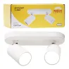 Spotlight 2Lt Surface Mount Gu10 Wht Rd,  - Cashbuild