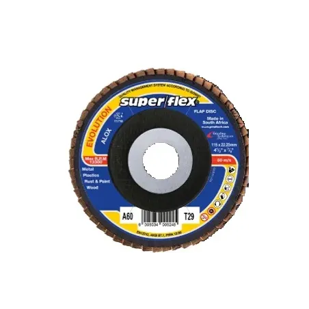Flap Disc 60Grit Superflex Evo 115X22mm,  - Cashbuild