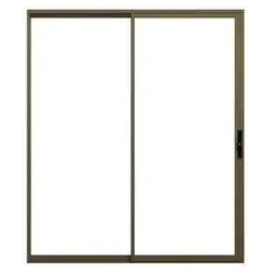 1800 X 2100 Bronze Clear Glass Aluminium Sliding Door Frame, Wheels, Handles,  - Cashbuild